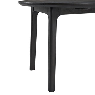 Garcia - 3 Piece Dining Set (Round Drop Leaf Table And 2 Chairs) - Black