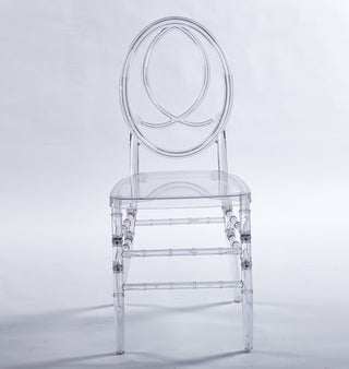 Dining Chair, Plastic Seat, Welding Chair (Set of 4) - Transparent