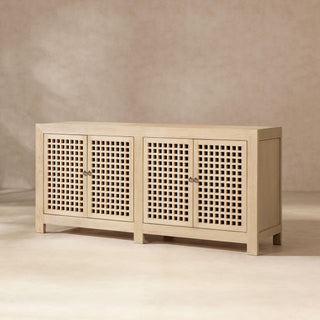Alden - 4 Door Cabinet - White
