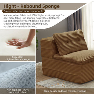 Multi Functional Sectional Sofa Bed With Independent Chaise Lounge And Functional Blanket