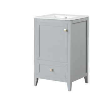 Bathroom Vanity With Sink, Soft Closing Cabinet Door, Storage Rack And Drawer