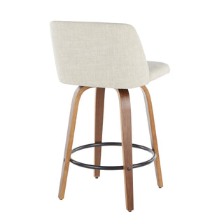 Toriano - Mid-Century Modern Counter Stool (Set of 2)