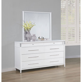 Robinson - 8 Drawer Dresser With Mirror - White
