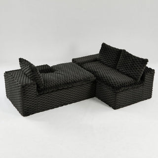 Modular Sofa, Convertible Twin Seat With Chaise Lounge
