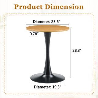 Round Dining Table With Thickened Top For Kitchen