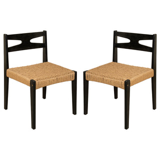 Dining Side Chairs, Indoor Outdoor Armless Chair (Set of 2)