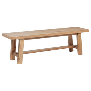 6 Piece Extension Leaf Dining Set With Expandable Table, Spindle Back Chairs And Bench - Natural