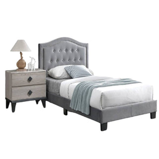 European Style Bed, Button Tufted Headboard
