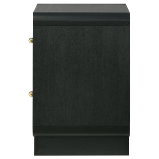 Burton - 2 Drawer Nightstand - Black