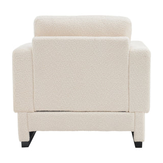 Upholstered Accent Armchair With Square Arm