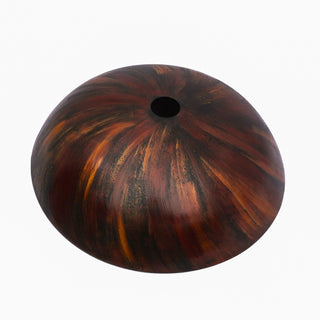 Vessel Bathroom Sink With Pop Up Drain, Round Bowl Design For Bathrooms - Brown