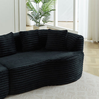 Sectional Sofa, Oversized 4 Seater With Deep Seat Design