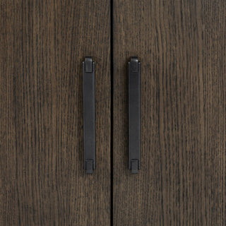 Side Server With Glass Inlay - Dark Oak