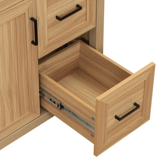 Bathroom Vanity With Sink, 2 Soft Close Drawers, 1 Soft Close Door, Adjustable Shelf