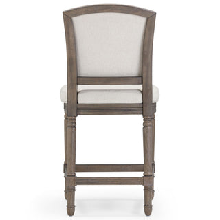 Stool With Upholstered Seat And Back