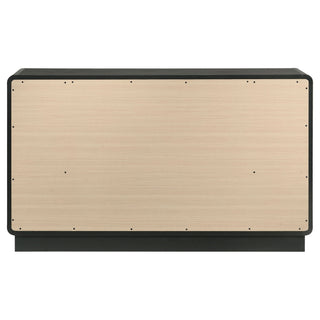 Burton - 6 Drawer Dresser Cabinet - Black