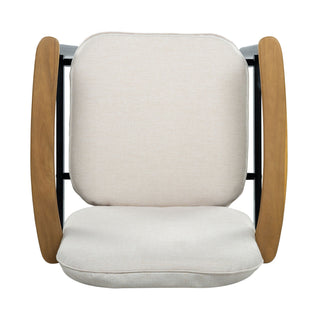 Outdoor Dining Chair - Beige / Black / Teak