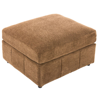 Modern Modular U-Shaped Sofa Bed With Movable Ottoman, USB Ports, Phone Holder