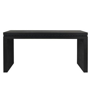 Modern Rustic Wood Table, Rectangular Living Room Center Table With Floating Top Design