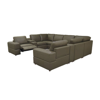 Upholstered Large Arms Sectional With Recliner Seats