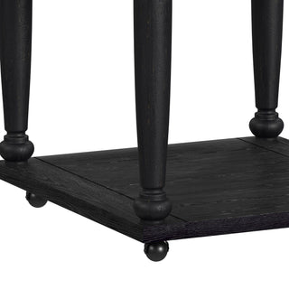 Heritage - Chopping Block Island With Casters - Oak Brown And Black