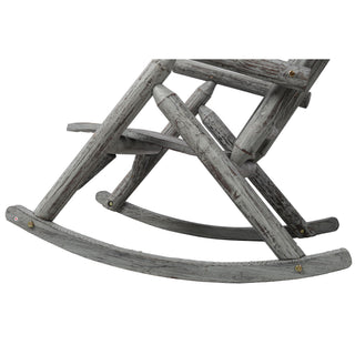 Durable Wooden Porch Rocker, Fir Log Rocking Chair