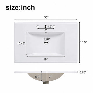 Modern Traditional Bathroom Vanity With Sink
