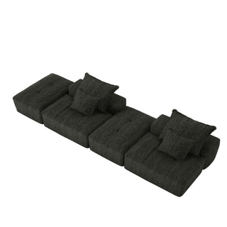 Modern Oversized Diy Combination Modular Sectional Sofa With Pillows