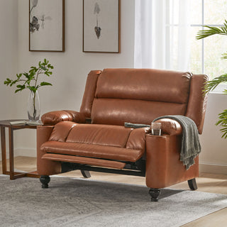 Tufted Design Wide Manual Recliner Chair