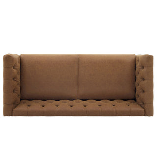 Chesterfield Sofa With Flared Arms For Living Room