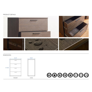 Oliver - Farmhouse Jumbo Chest With 4 Drawer Storage