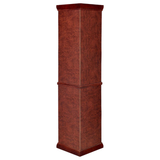 Jacob - 6 Shelf Curio Display Cabinet - Red / Brown