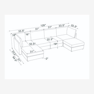 Reversible Modular Sectional With Custom Configuration And Premium Upholstery - Dark Green
