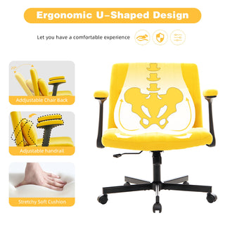 Criss Cross Armrest Office Chair With Wheels