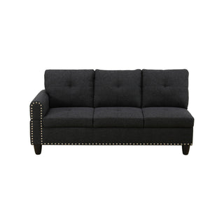 L - Shaped 3 Piece Sectional Sofa With Chaise, Storage Ottoman & Cup Holders