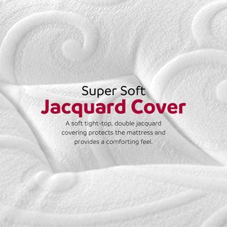 Ultra Plush 13" Gel Memory Foam Mattress For King Size Bed With Double Layered Jacquard Cover - Gray / White