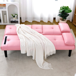 Sofa Bed With Foldable Design And Cup Holder