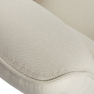 Upholstered Push Recliner Chair With Rubber Wood Legs For Living Room