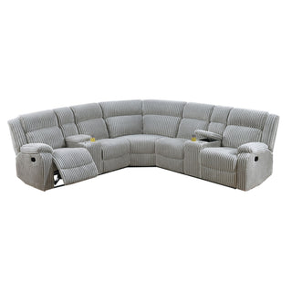 Power Motion Sectional LAF / RAF Loveseat With Console Cup Holders