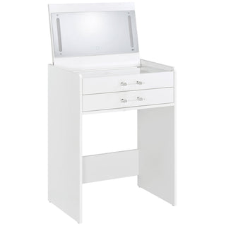 Ayuba - 3 Drawer Makeup Vanity Table With Mirror And Stool