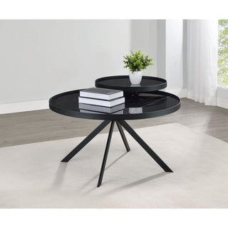 Shayne - Round Top Coffee Table With 2 Tier Design