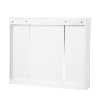 Wall Mounted Medicine Cabinet With Adjustable Shelf - White