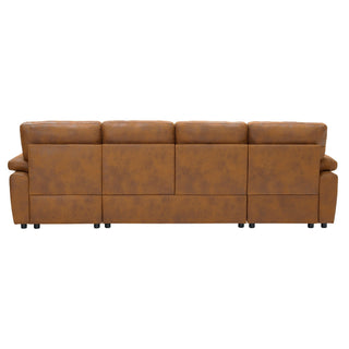 Convertible Sectional Sofa Bed With Pull Out Sleeper And Storage