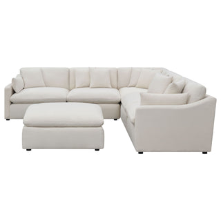 Greeley - 6 Piece Upholstered Modular Sectional Sofa - Ivory