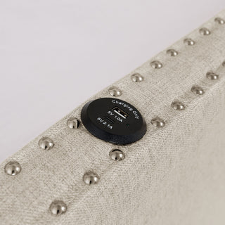 Upholstered Daybed With USB Charging & Pull Out Bed