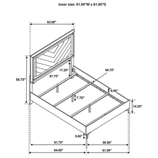 Buckley - Panel Bed With LED Trim