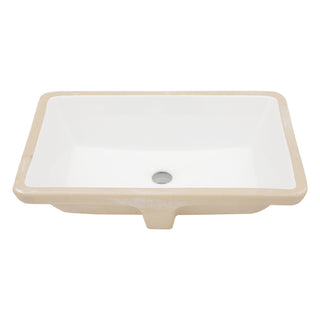 Modern Ceramic Undermount Bathroom Sink With Overflow, High Quality