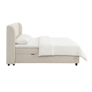 Adonia - Eastern King Storage Bed With Mattress Included - Beige