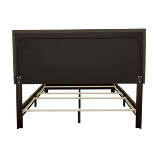 Queen Bed With Nailhead Trim - Charcoal