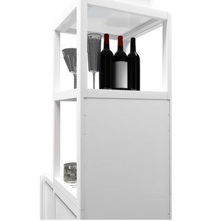 Storage Cabinet With Tall Tower, Multifunctional For Bathroom